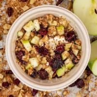 Yogurt Bowl · 590 cal. Authentic Greek yogurt (goat & cow milk) cranberry, apple, walnuts, granola & honey.