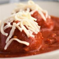 Meatball Dip · Two big Tower Meatballs covered with our original old school spaghetti sauce, topped with sh...