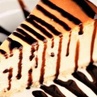 Cheesecake · Served as 'plain' cheesecake without chocolate sauce. *Ask for chocolate sauce if desired