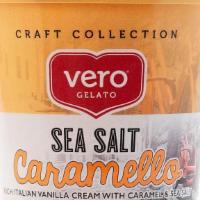 Sea Salt Caramel · Rich italian vanilla cream with caramel and sea salt.