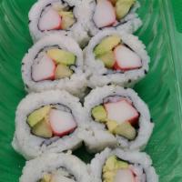 California Rolls · Roll stuffed with Crab Stix or White Shrimp , Cucumber and Avocado.