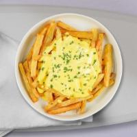 Cheese Theory Fries · Idaho potato fries cooked until golden brown and garnished with salt, melted cheddar cheese,...