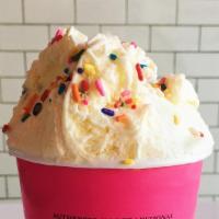 Birthday Cake · Vanilla pudding with vanilla frosted cake and sprinkles folded in make this flavor a kid (an...