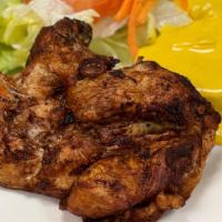 Pollada · 1/4 Peruvian fried chicken with choice of 2 items.