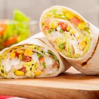 Veggie Burrito · Beans, lettuce, tomato, cheese.