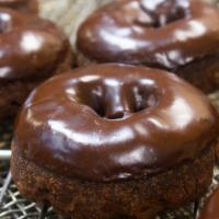 Devil'S Food · Indulgent chocolate cake donuts made with chocolate dough. Choice of glaze or  chocolate fro...