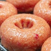 Cherry Cake · Cherry cake donut glazed to perfection