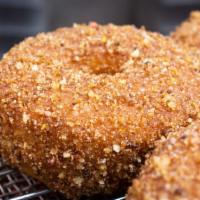 Cinnamon Crumb Ring · Yeast-raised ring donut in a cinnamon covering. 

**Like all of our donuts, this item does N...