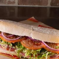 Taylor St. (Big Tony) · Huge layers of salami, ham, hot capicola and provolone cheese, topped with shredded lettuce,...