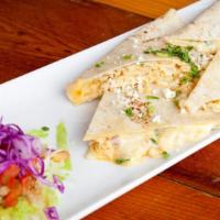 Habanero Chicken Quesadilla · Add protein for an additional charge.