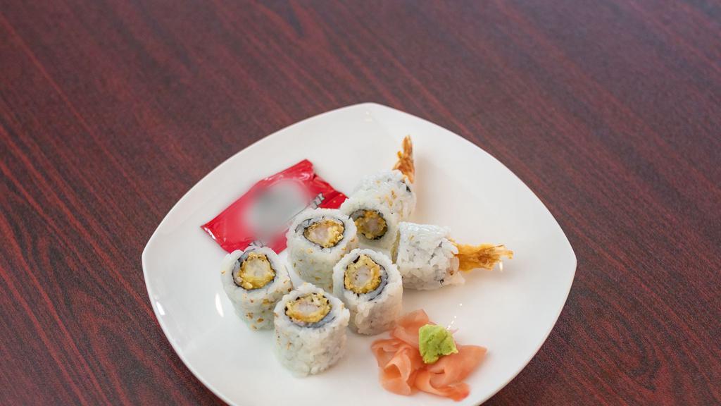 Shrimp Tempura Roll (6 Pcs.) · Six-pieces shrimp tempura roll.
