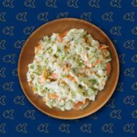 Cole Slaw · Shredded raw cabbage and finely grated carrot, dressed with mayonnaise.