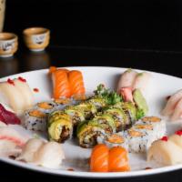 Sushi Lover · Twenty pieces nigiri sushi, green dragon and spicy lobster.