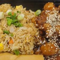 Sesame Chicken · Comes with rice