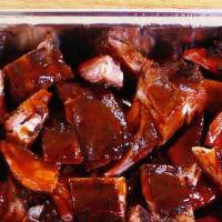Split Tip Meal · BBQ Tips and Jerk Tips served with coleslaw and baked beans.