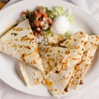Cheese Quesadilla  · Flour tortilla stuffed with mix cheese