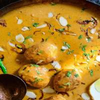Egg Korma · Eggs made in Indian Spices and sauces.