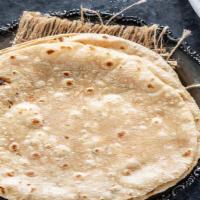 Chapati · A round flat unleavened bread of India that is usually made of whole wheat flour