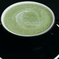 Matcha Latte · Organic matcha from Hugo Tea, whisked with hot water and topped with steamed milk