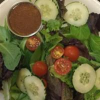 House Salad · Spring mix, and house dressing.