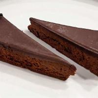 Flourless Chocolate Cake · Gluten-free. Rich, deep-dark flourless chocolate cake with chocolate-ganache glaze, whipped ...
