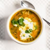 S-2. Mulligatawany · Mode from pure lentils, herbs and vegetables.