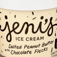 Jeni'S Salted Peanut Butter With Chocolate Flecks Ice Cream (16 Oz) · Salted and roasted ground peanuts with grass-grazed milk and crunchy, dark chocolate flecks....