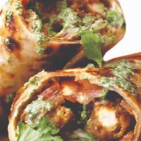 Chicken Tikka Wrap · Grilled Chicken breast cubes marinated with selected spices for best taste and aroma wrapped...