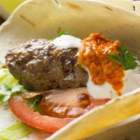 Beef Kofta Wrap · Grilled Ground beef enriched with selected spices for best taste and aroma wrapped into pita...