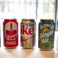 Can Of Soda · Please choose from the following selection:  Can of  Coke, Diet Coke, Sprite, Ginger ale, Ic...