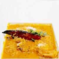 Goa Style Fish Curry Dinner · Goa Style Fish Curry, Basmati Rice, and Tandoori Naan.