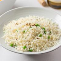 Peas Pulav - Popular · Basmati rice cooked with spices and green peas with saffron strands.