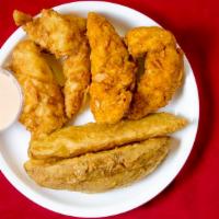 4 Tender Combo · Four tenders, small side, biscuit,