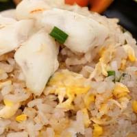 ) Crab Fried Rice · Fried jasmine rice, vegetable mix, grilled crab topping. Macros: Calories: 305. Protein: 40 ...