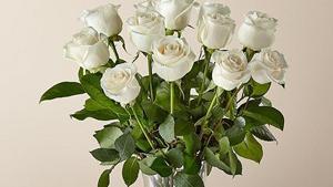Long Stem White Rose Bouquet · White roses are elegant, luminous, and beautifully accent any room. With a gorgeous selectio...