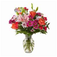 Light Of My Life Bouquet & Happy Birthday Topper · Celebrate their big day with a gift set that brightens up the room. This dazzling arrangemen...
