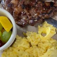 Big Boy'S Platter · 3 eggs any style, 2 sausage links, 2 strips of bacon, 2 pancakes served with a generous help...