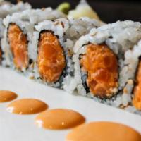 Spicy Salmon Roll · *Raw. 

*Consuming raw or undercooked meats, poultry, seafood, shellfish, or eggs may increa...