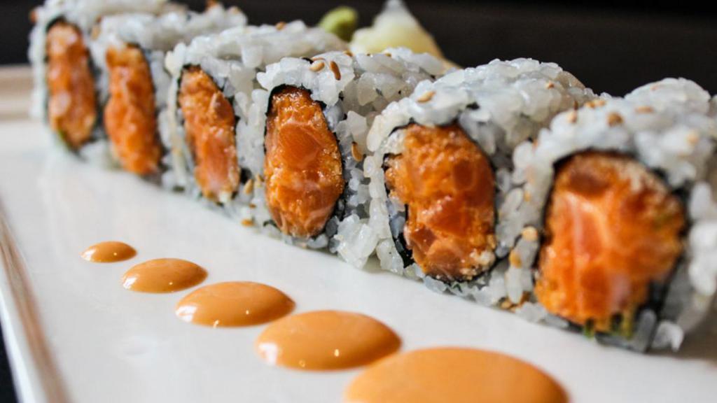 Spicy Salmon Roll · *Raw. 

*Consuming raw or undercooked meats, poultry, seafood, shellfish, or eggs may increase your risk of foodborne illness, especially you have certain medical condition.