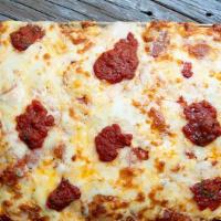 Cheese Deepdish Pizza · Enjoy Our Famous 6pc  Detroit Deepdish Cheese Pizza.  Covered In A Brick/Mozzarella Cheese B...