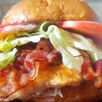 Chicken Club · New, chef recommended. Grilled chicken breast and applewood smoked bacon on a toasted brioch...