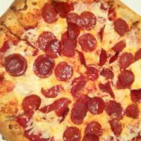 Greek'S® Special · Greek's pizza sauce, extra select blended cheeses, Italian sausage, Spanish onions, green be...