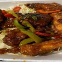 Phikul Thai Wings/ ปกีไกท่ อด · Marinated in a spicy garlic sauce with fresh basil. Deep fried to perfection.