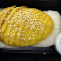 Sweet Mango Sticky Rice · Mango sticky rice is a traditional Thai dessert made with glutinous rice, sweet mango and co...