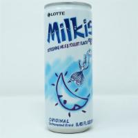 Milkis | 밀키스 · Refreshing milk & yogurt flavored soft drink. (250 ml / 8.45 oz)