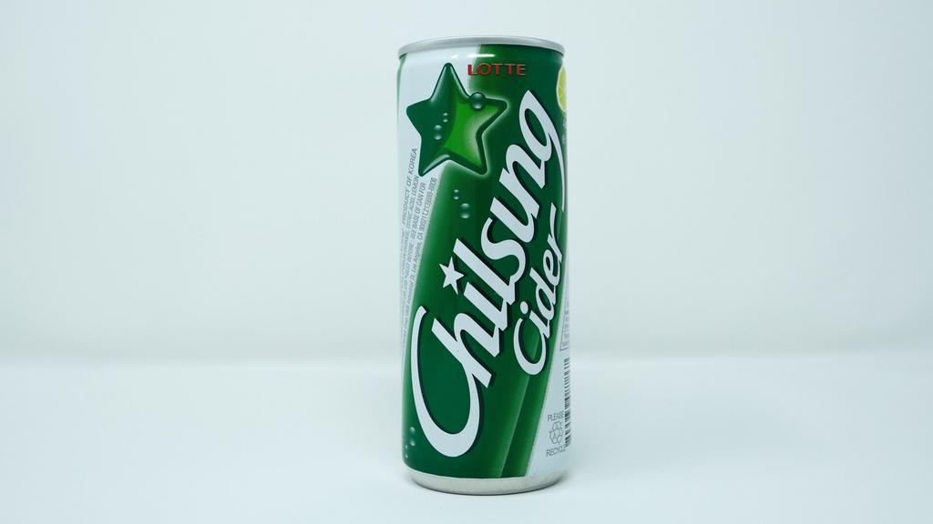 Chilsung Cider | 칠성사이다 · Korean lemon & lime soft drink. Korean 