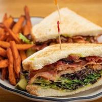 Blt · Bacon, lettuce, tomato and herb aioli on your choice of toasted wheat, sourdough, or marbled...