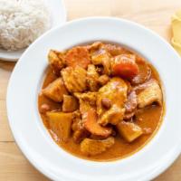 3 Massaman Curry · Sauteed with potatoes ,carrots, coconut milk and peanuts