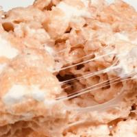 Rice Crispy Treat · Rice crispy treat made with marshmallow, brown butter, and a touch of sea salt.