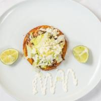 Sopes Al Gusto · Sopes served with your choice of meat